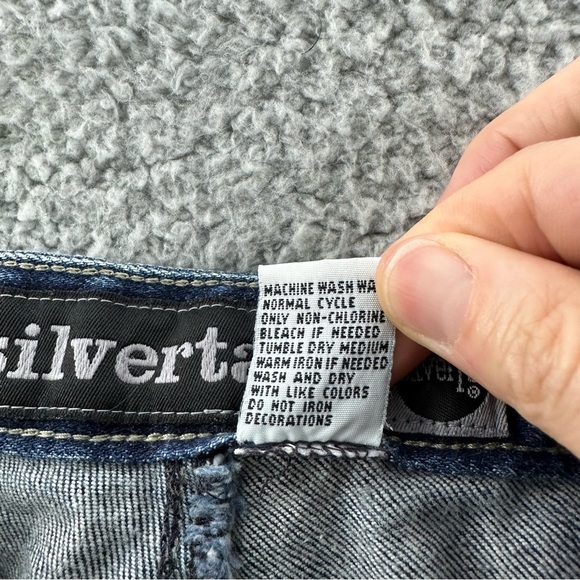 Vintage Levi's SilverTab Mid Rise Bootcut Jeans Dark Wash‎ Women's 11 x 31 - Picture 8 of 12